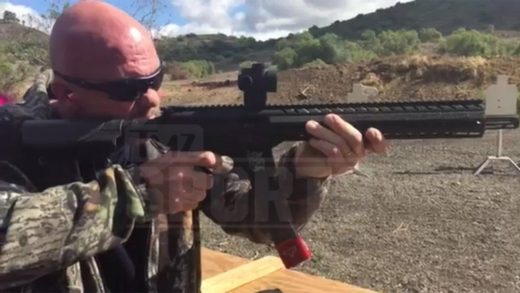 Stone Cold Steve Austin shoots at tactical gun range