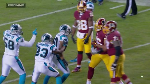 Washington’s Jordan Reed ejected for throwing punches at Panthers