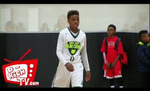 12 year old LeBron James Jr. shows off his passing, dribbling & scoring skills