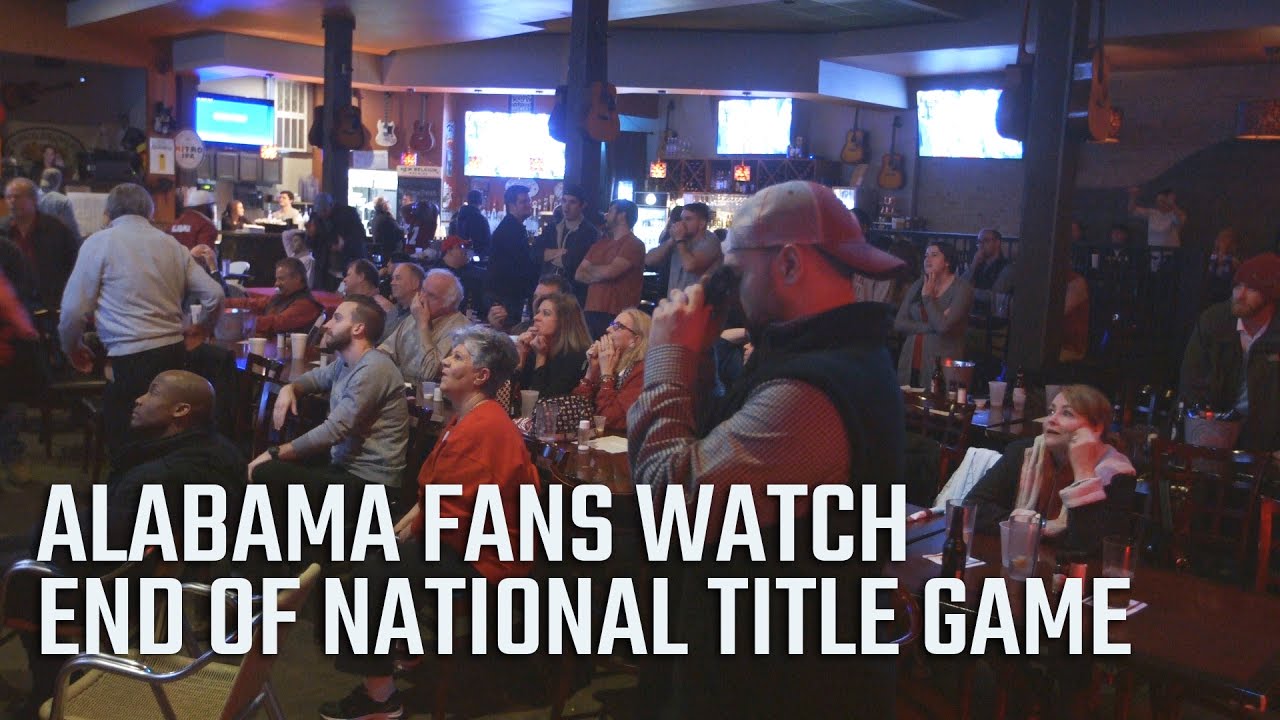 Alabama fan reactions watching the end of the 2017 National Championship