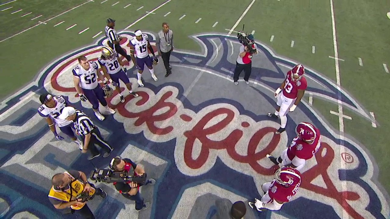 Alabama refuses to shake hands with Washington after coin toss