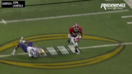 Alabama’s Ryan Anderson returns an interception for a touchdown vs. Washington