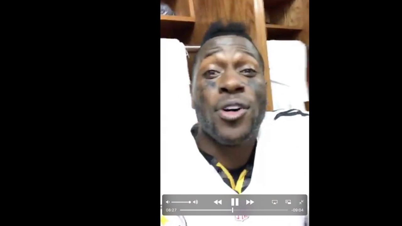 Antonio Brown accidentally broadcasts Mike Tomlin calling New England 