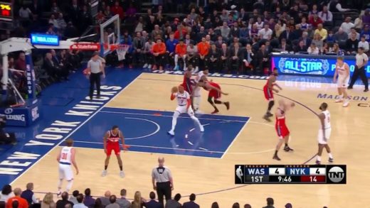 Carmelo Anthony air balls a point blank jump shot