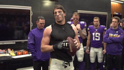 Chad Greenway’s emotional locker room speech after Vikings Week 17 win