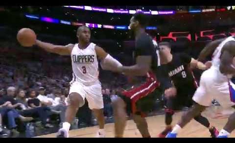 Chris Paul drops a brilliant wrap around pass on Miami