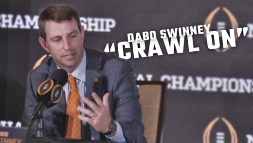 Clemson head coach Dabo Swinney discusses his walk on experience at Alabama