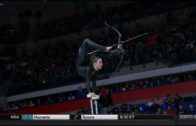 Florida Gators halftime performer shoots an arrow with her foot