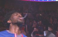 Joel Embiid does Triple H style introduction during 76ers intro