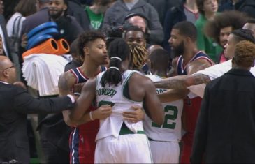 John Wall slaps Jae Crowder after he puts his finger in his face