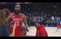 Kevin Hart video bombs James Harden’s interview