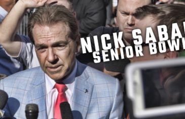Nick Saban discusses the NFL potential of his players at the Senior Bowl