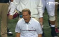 Nick Saban loses it on the sidelines after delay of game penalty