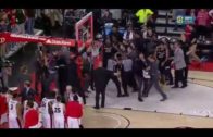 Players & coaches get into a shoving match during Missouri vs. Georgia