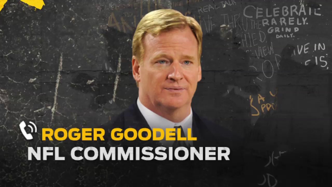 Roger Goodell says he would not be uncomfortable handing the Lombardi Trophy to Tom Brady