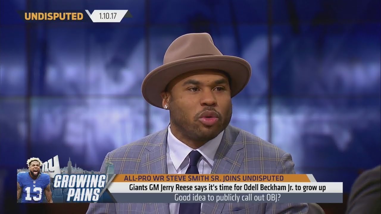 Steve Smith reacts to Odell Beckham Jr.'s playoff loss antics