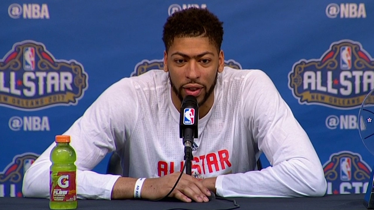 Anthony Davis drops an F-Bomb while arriving at post All-Star press conference