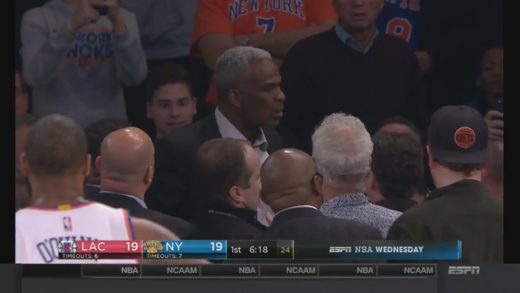 Charles Oakley physically removed by security after altercation with James Dolan