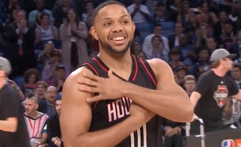 Houston’s Eric Gordon wins the 3-Point Contest