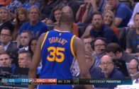 Kevin Durant hits a deep 3-pointer in Russell Westbrook’s face