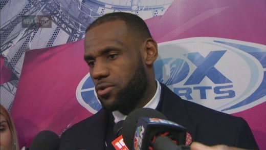 LeBron James calls Kevin Love & Carmelo Anthony trade rumors “trash”