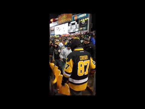 Pittsburgh Penguins fans brawl with each other during Penguins vs. Flyers
