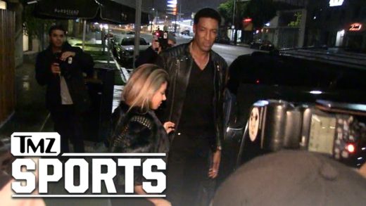 Scottie Pippen gives the paparazzi a death stare over asking where Future is with his wife