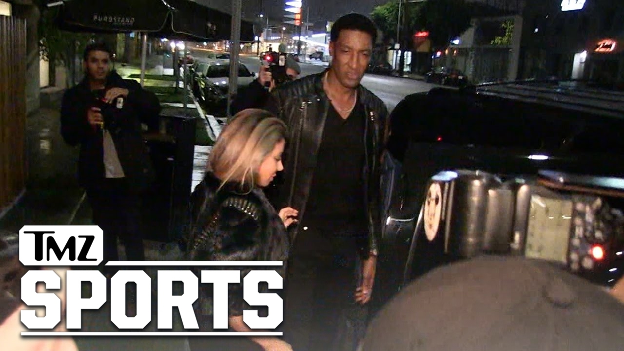 Scottie Pippen gives the paparazzi a death stare over asking where Future is with his wife