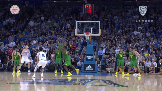 UCLA’s Lonzo Ball hits unreal step back jumper vs. Oregon