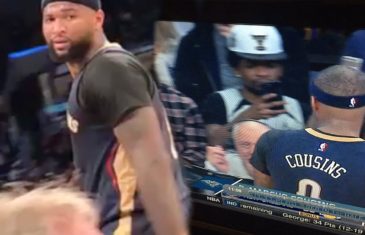 DeMarcus Cousins tells a heckler & YouTuber to “Suck my D**k B***h” at Lakers game