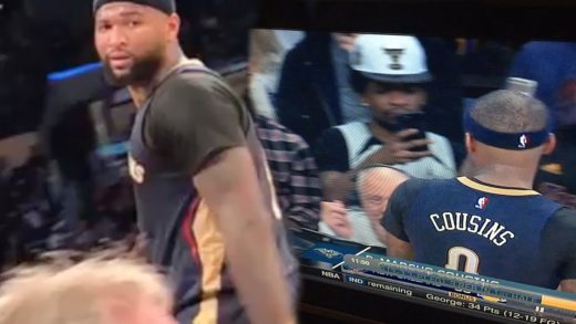 DeMarcus Cousins tells a heckler & YouTuber to “Suck my D**k B***h” at Lakers game