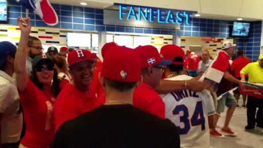 Dominican Republic fans excited during game vs. USA