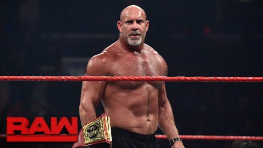 Goldberg meets Brock Lesnar face to face before WrestleMania