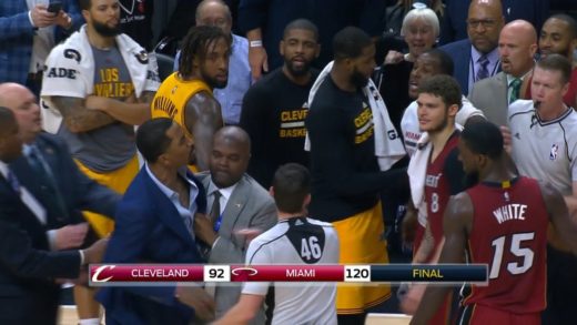 JR Smith & Dion Waiters exchange words after Cavs loss to Miami