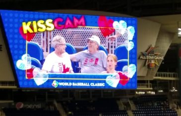 Kiss Cam at Marlins Park for World Baseball Classic (FV Exclusive)