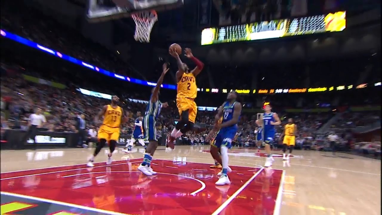 Kyrie Irving shows off sensational handles with layup finish