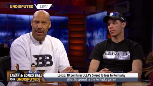 LaVar Ball & Lonzo Ball speak on a Ball reality show with Skip Bayless & Shannon Sharpe