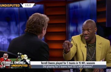 Skip Bayless challenges Terrell Owens for being divisive & disruptive