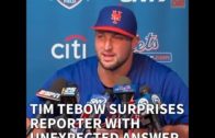 Tim Tebow shares life perspective in his New York Mets spring training presser