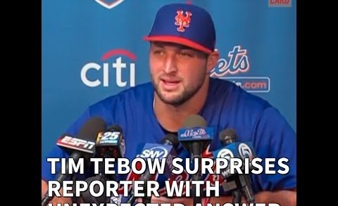 Tim Tebow shares life perspective in his New York Mets spring training presser