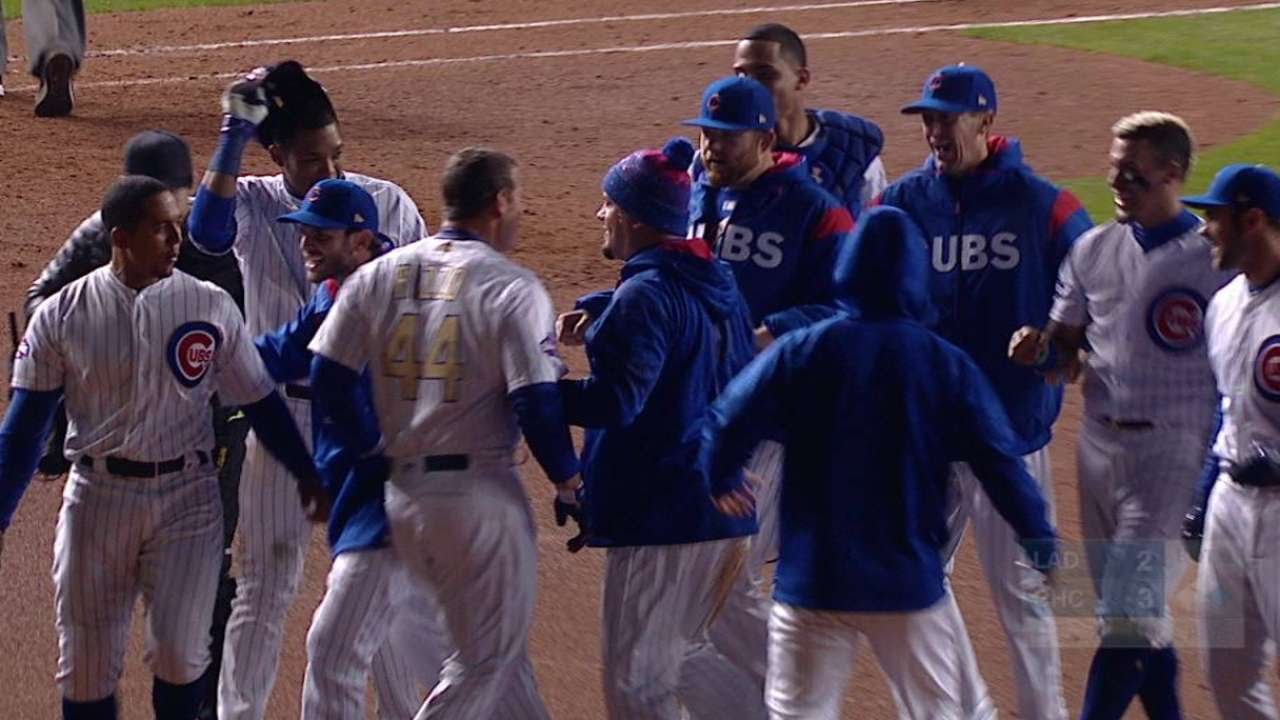 Anthony Rizzo drives a walk-off RBI single on Cubs historic night