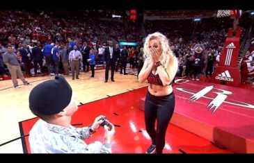 Awesome: Houston Rockets set up surprise proposal for one of their dancers