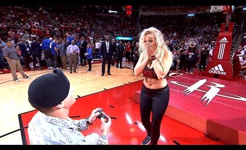 Awesome: Houston Rockets set up surprise proposal for one of their dancers