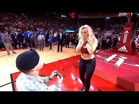 Awesome: Houston Rockets set up surprise proposal for one of their dancers
