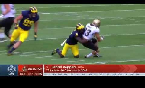 Browns select Jabrill Peppers No. 25 in the 2017 NFL Draft