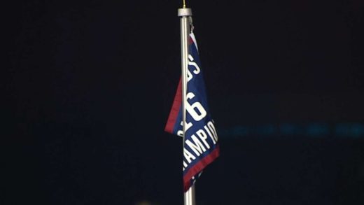 Chicago Cubs raise 2016 World Series banner