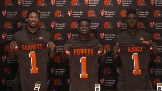 Cleveland Browns introduce Myles Garrett, Jabrill Peppers & David Njoku