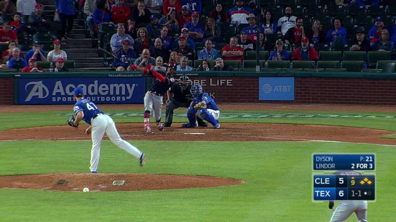 Francisco Lindor hits soul crushing grand slam vs. Texas in the Bottom of the 9th