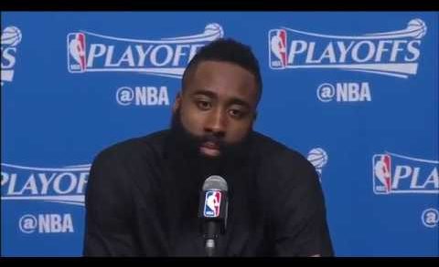 James Harden & Lou Williams speak on defeating Oklahoma City in 5 games