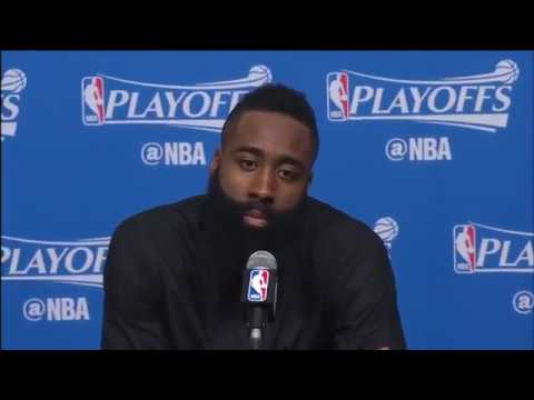 James Harden & Lou Williams speak on defeating Oklahoma City in 5 games